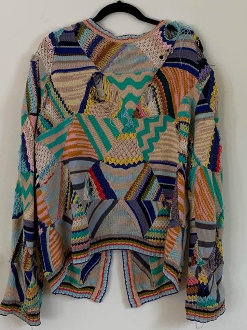 Missoni Colorful Patchwork Knit Cardigan - Picture 2 of 3